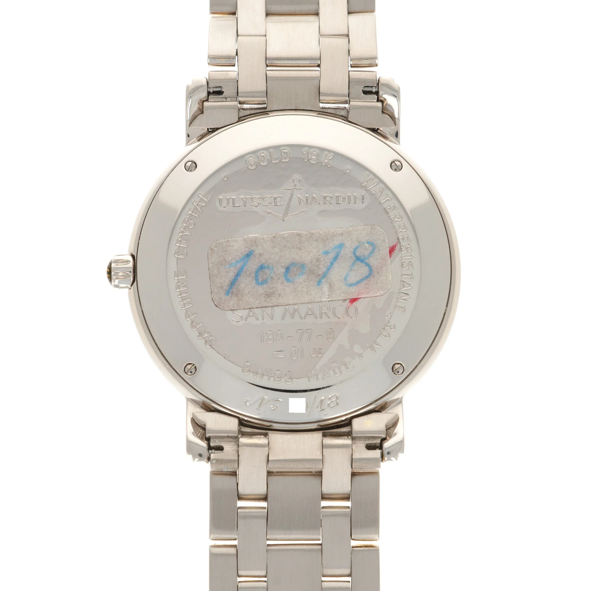 Ulysse Nardin White Gold San Marco Cloisonne Dial Watch - Image 4