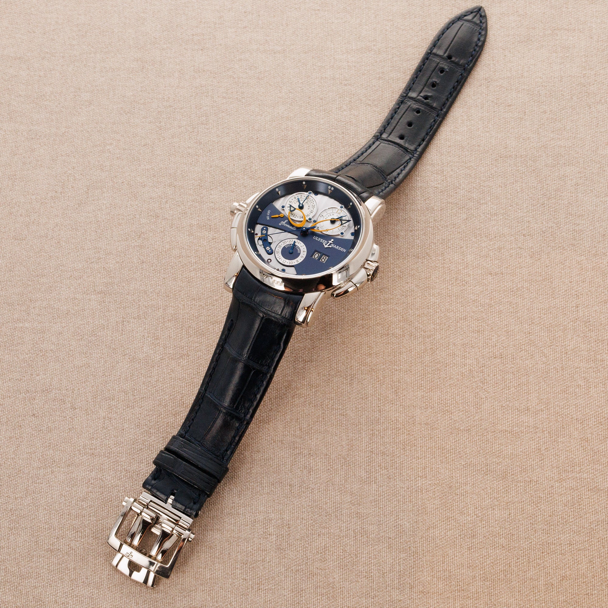 Ulysse Nardin White Gold Sonata Cathedral Dual Time Ref. 670-88 - Image 5