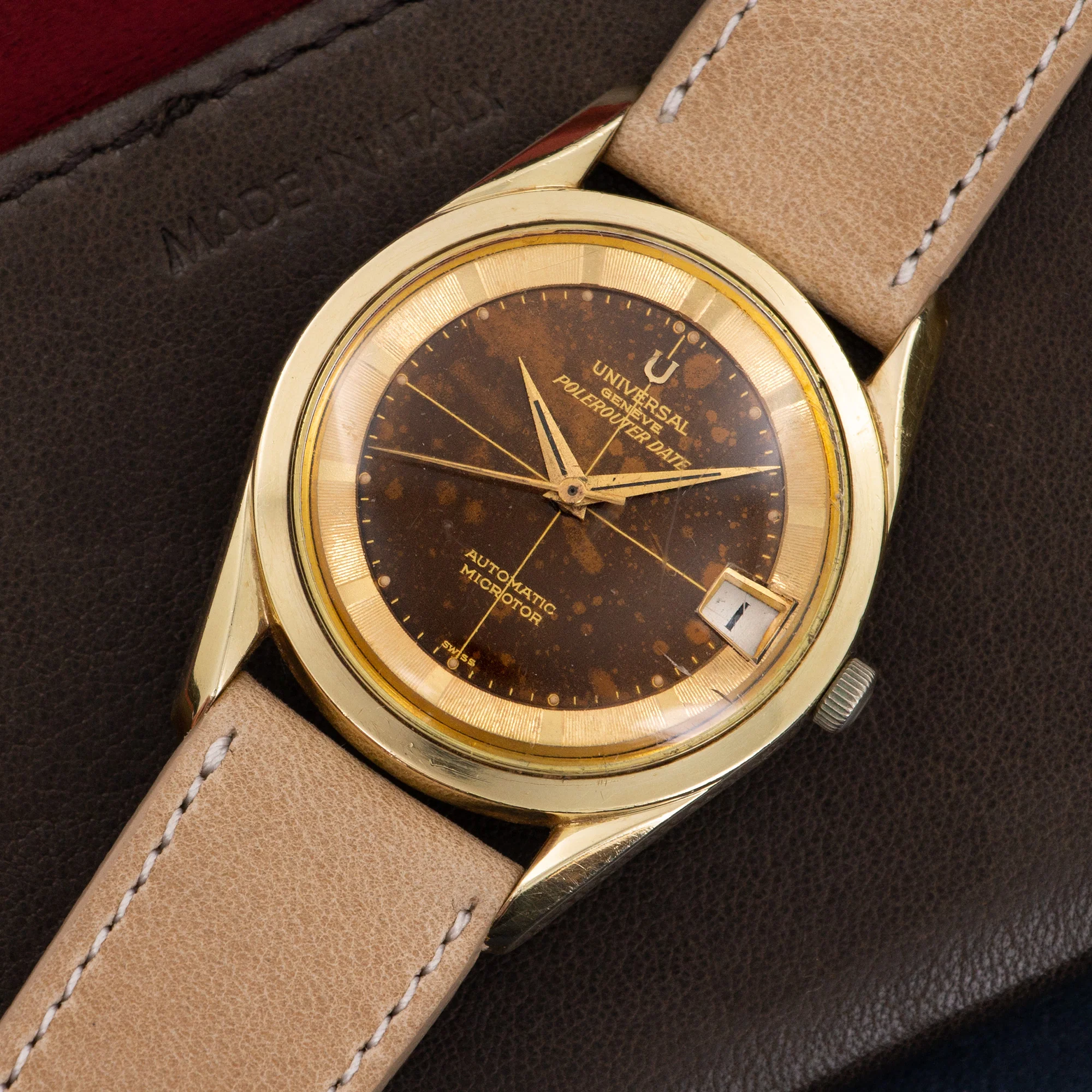 Universal Geneve Polerouter Date Tropical Watch - Image 2