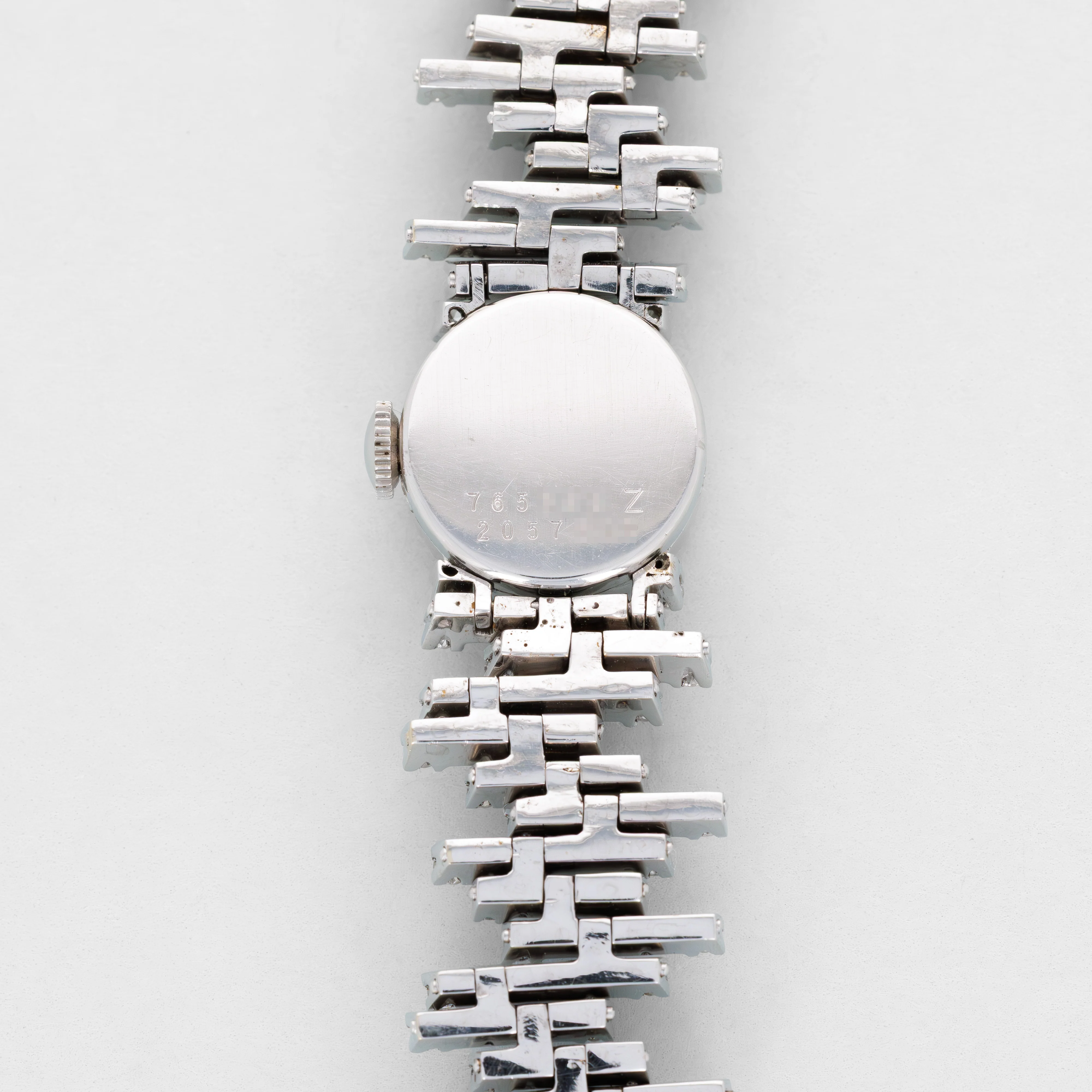 Universal Geneve White Gold Blue Enamel & Diamond Watch - Image 3