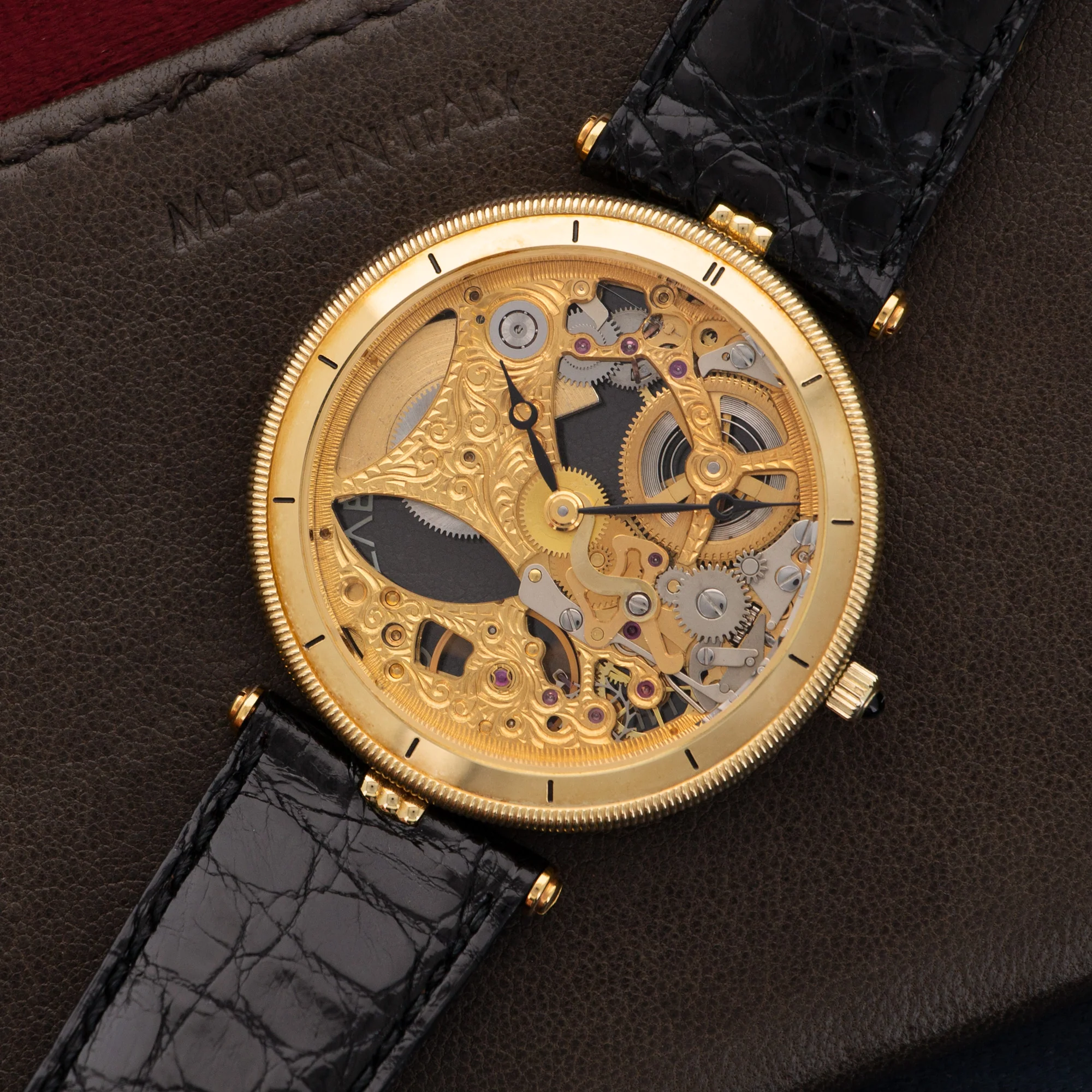 Universal Geneve Yellow Gold Skeletonized Automatic Watch - Image 2