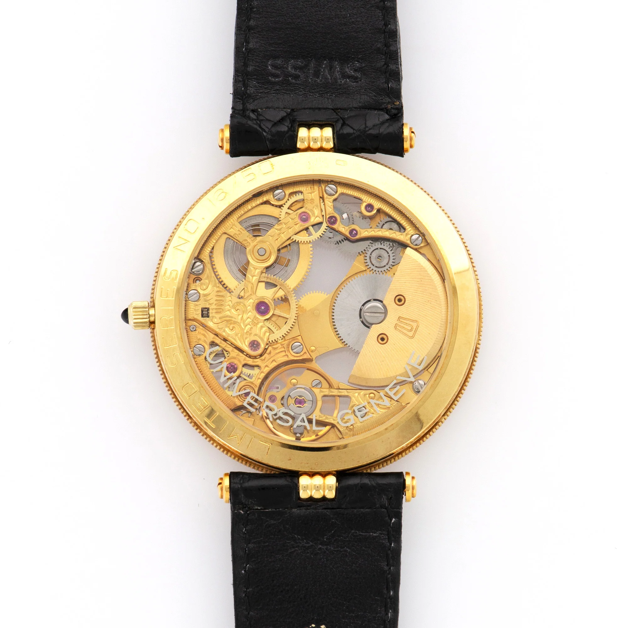 Universal Geneve Yellow Gold Skeletonized Automatic Watch - Image 4
