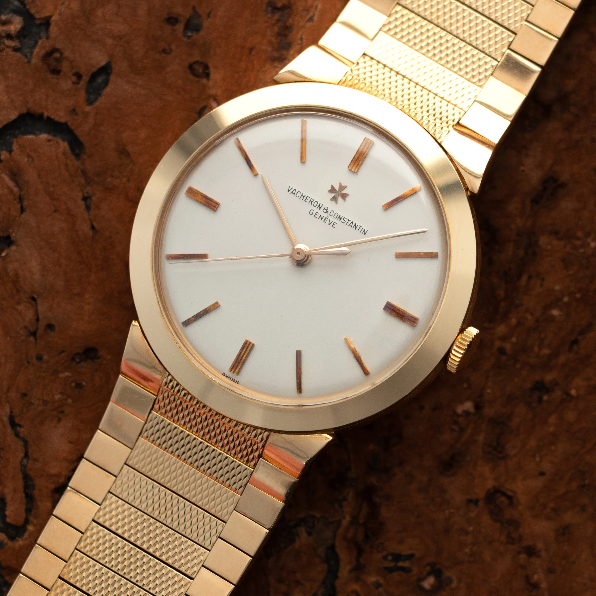 Vacheron Constantin Chronometre Royal Yellow Gold Bracelet Watch Ref. 6075 - Image 2