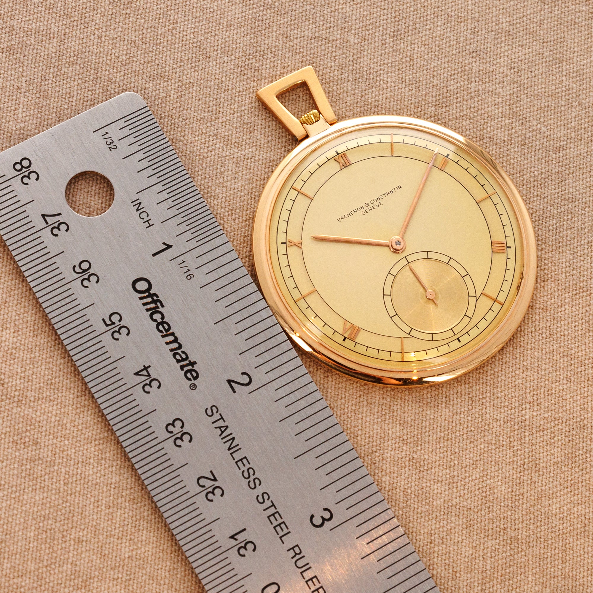 Vacheron Constantin Pink Gold Pocket Watch - Image 4