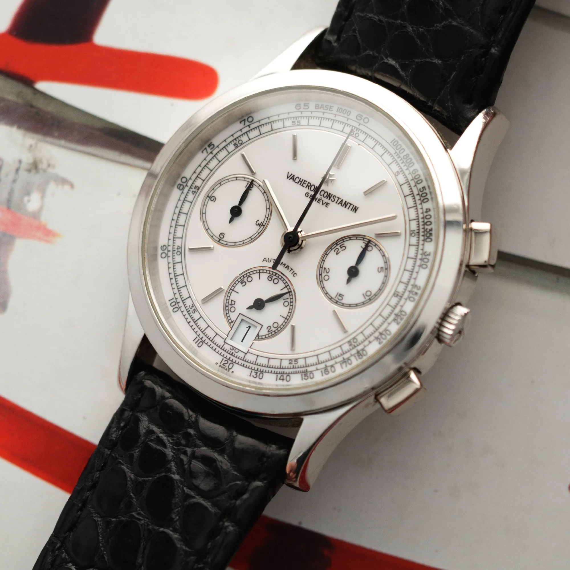 Vacheron Constantin Platinum Chronograph Watch Ref. 49002 - Image 2