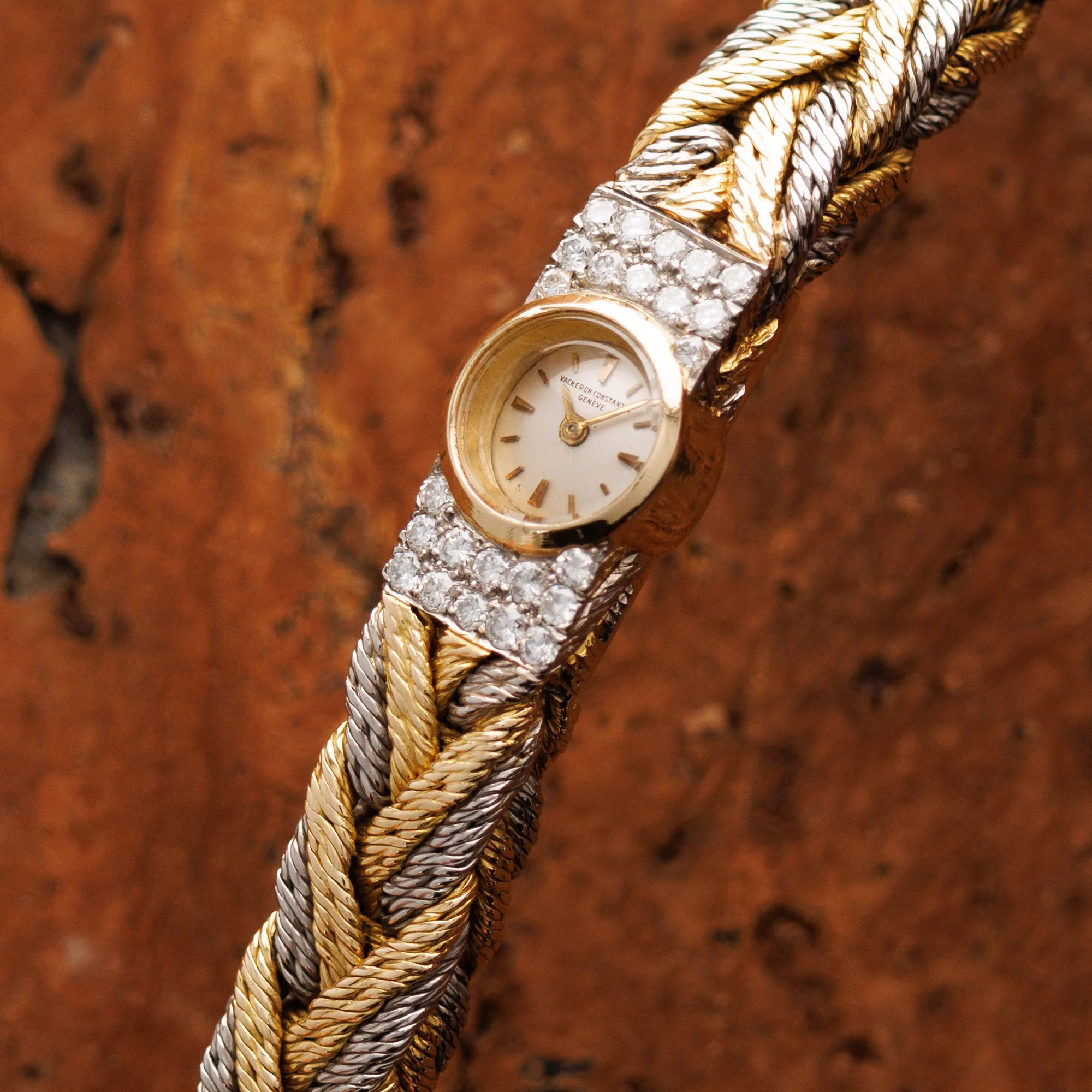Vacheron Constantin Platinum & Gold Diamond Watch by George Lenfant - Image 2
