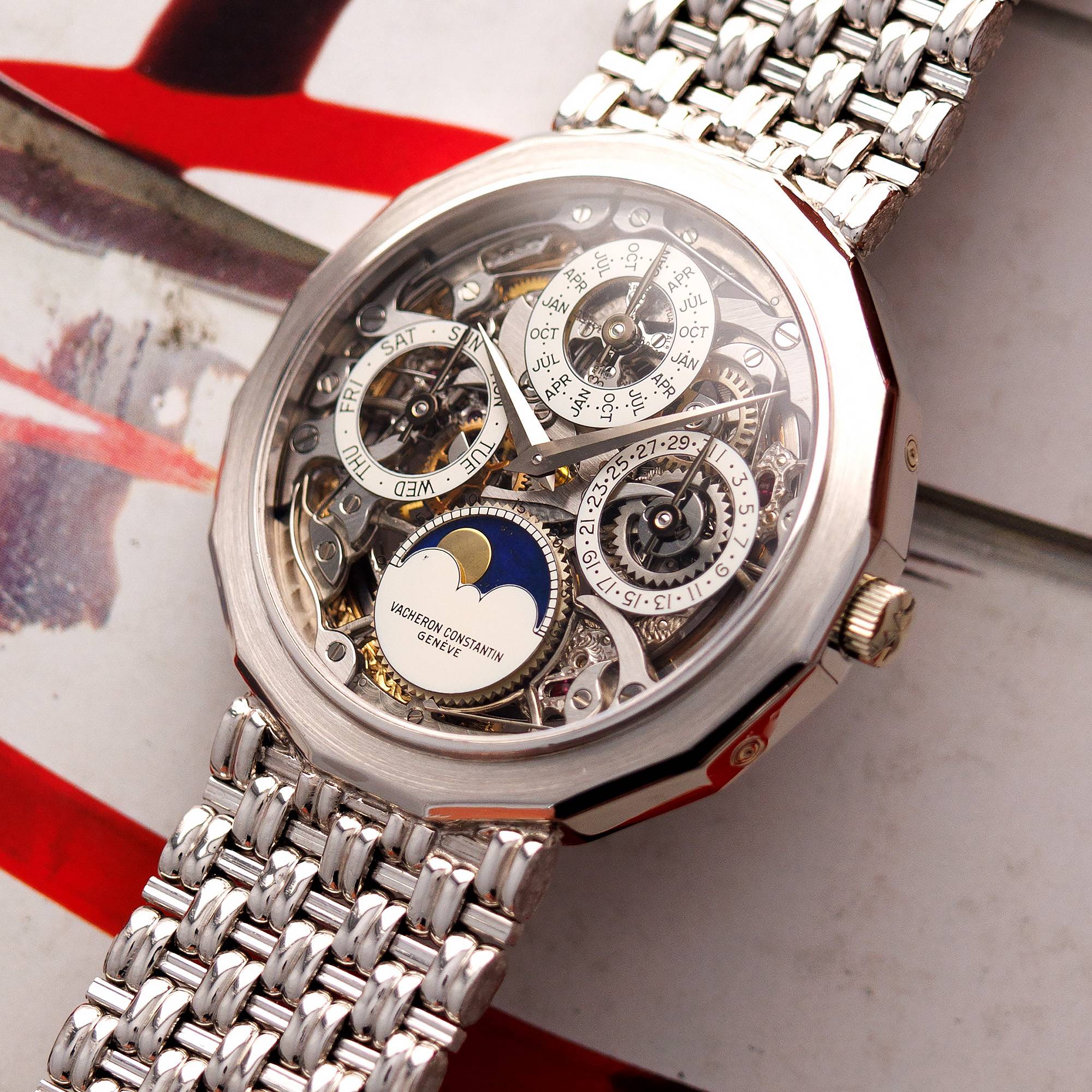 Vacheron Constantin Platinum Skeleton Perpetual Watch Ref. 43033 - Image 2