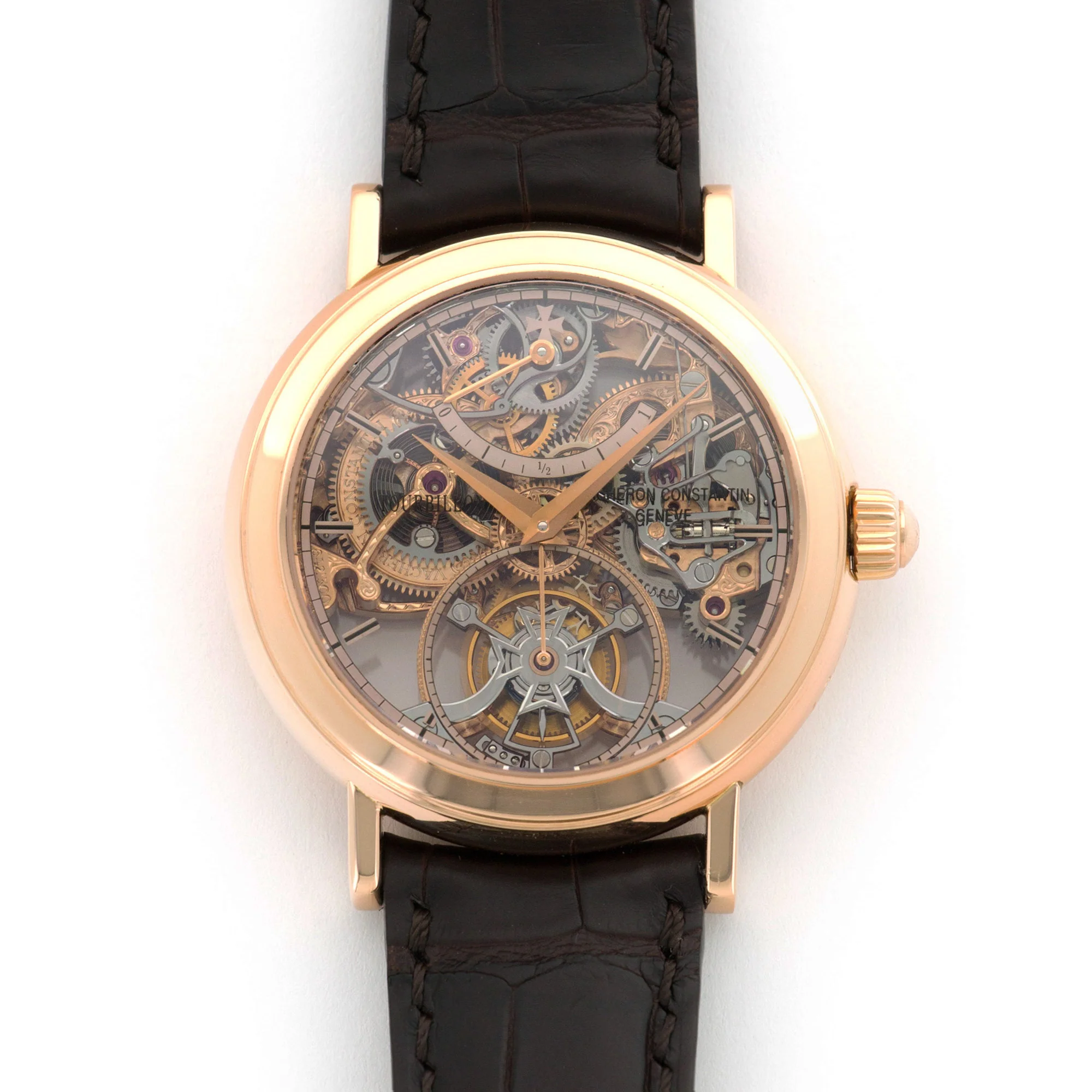 Vacheron Constantin Rose Gold Skeletonized Tourbillon Watch