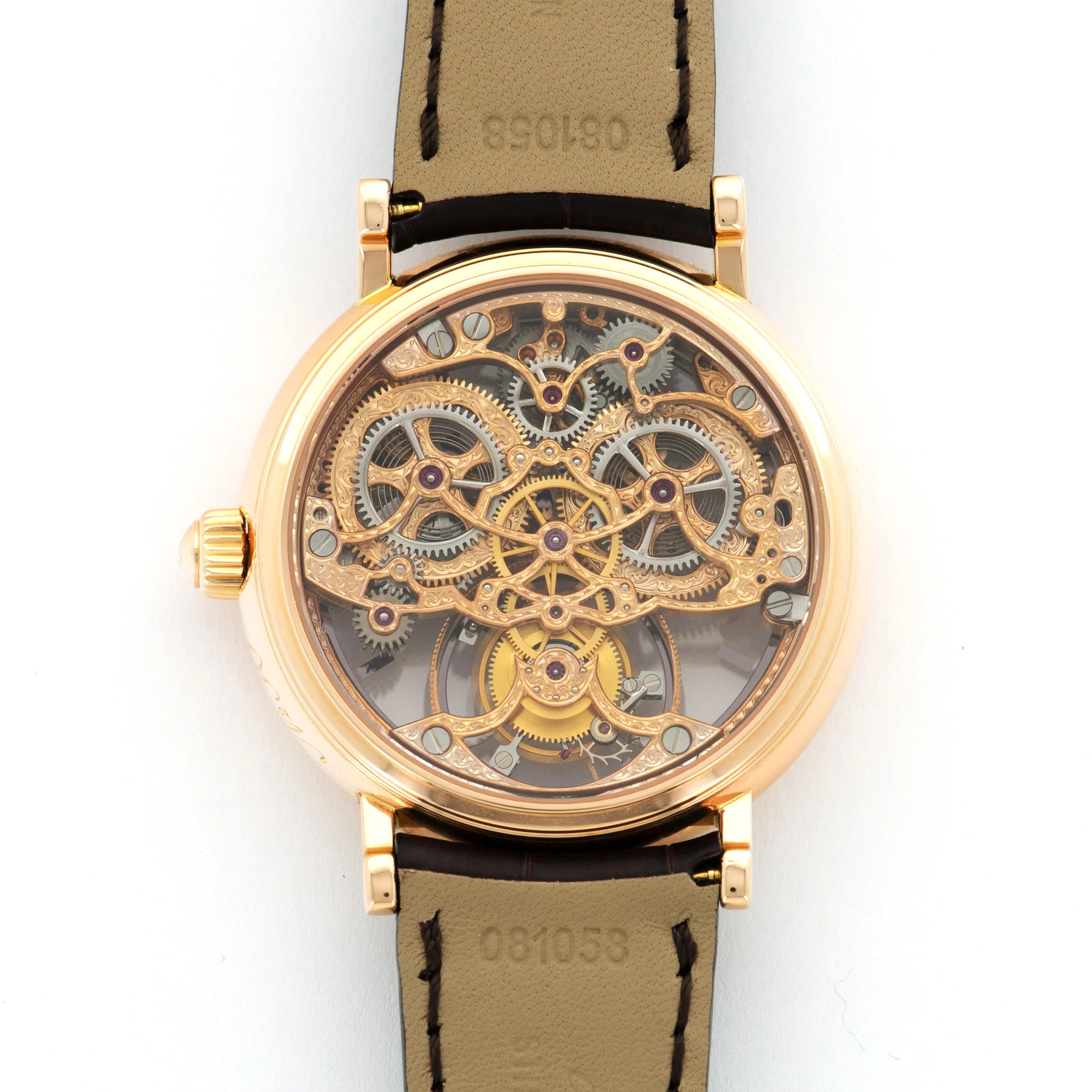 Vacheron Constantin Rose Gold Skeletonized Tourbillon Watch - Image 4