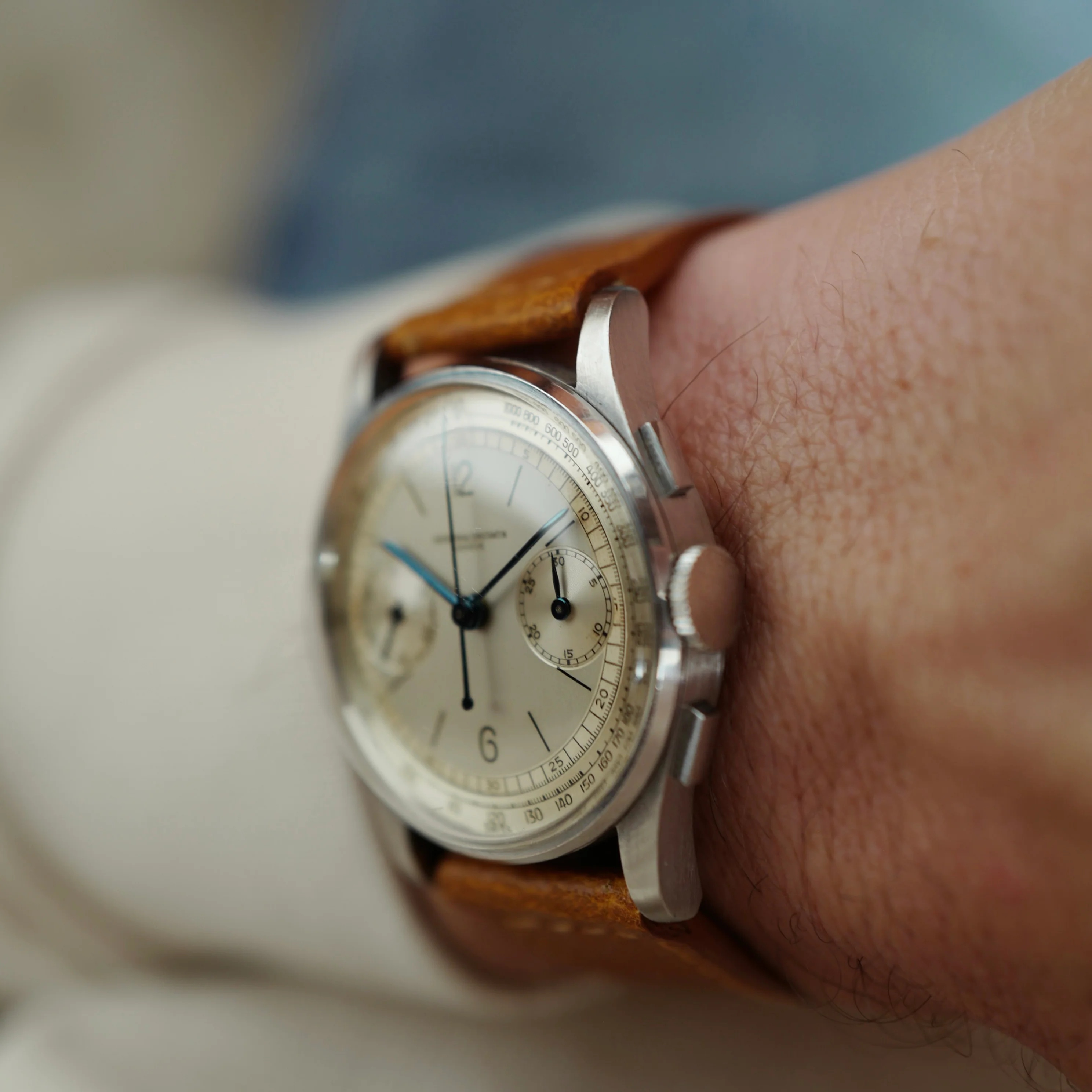 Vacheron Constantin Steel Chronograph Watch Ref. 4072, Circa 1943 - Image 4