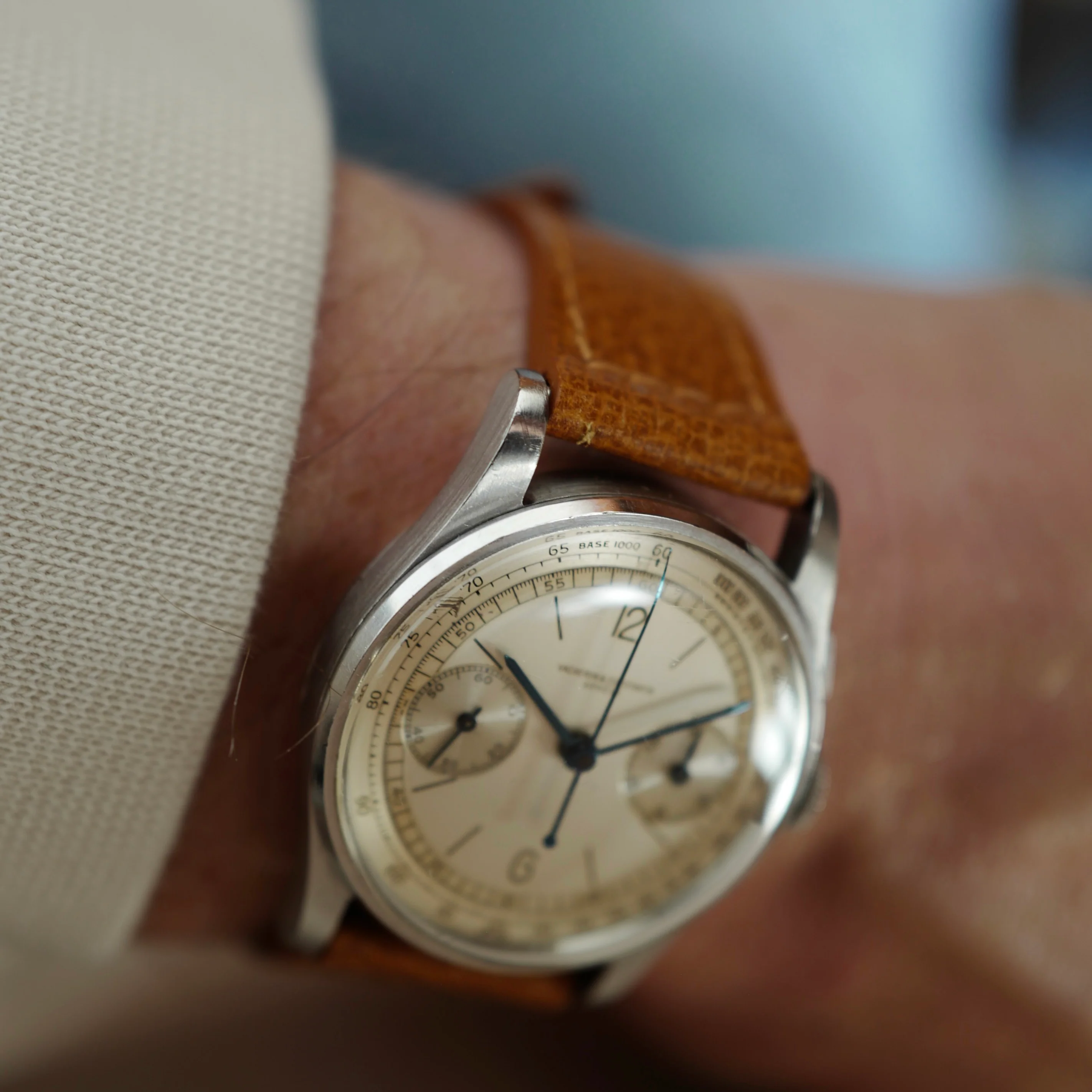 Vacheron Constantin Steel Chronograph Watch Ref. 4072, Circa 1943 - Image 6