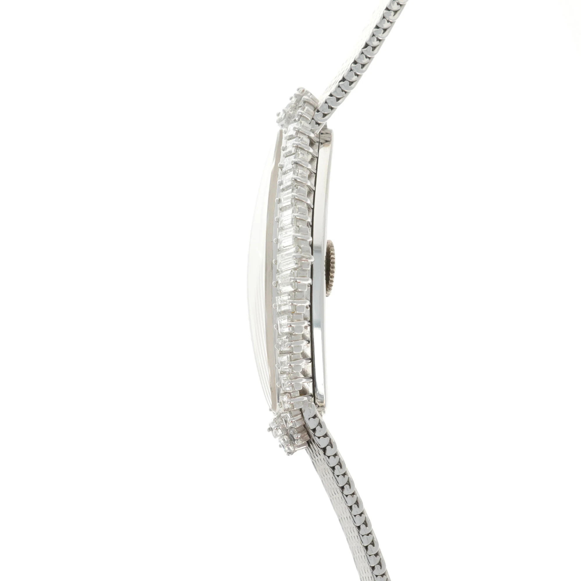Vacheron Constantin White Gold Baguette Diamond Watch - Image 3
