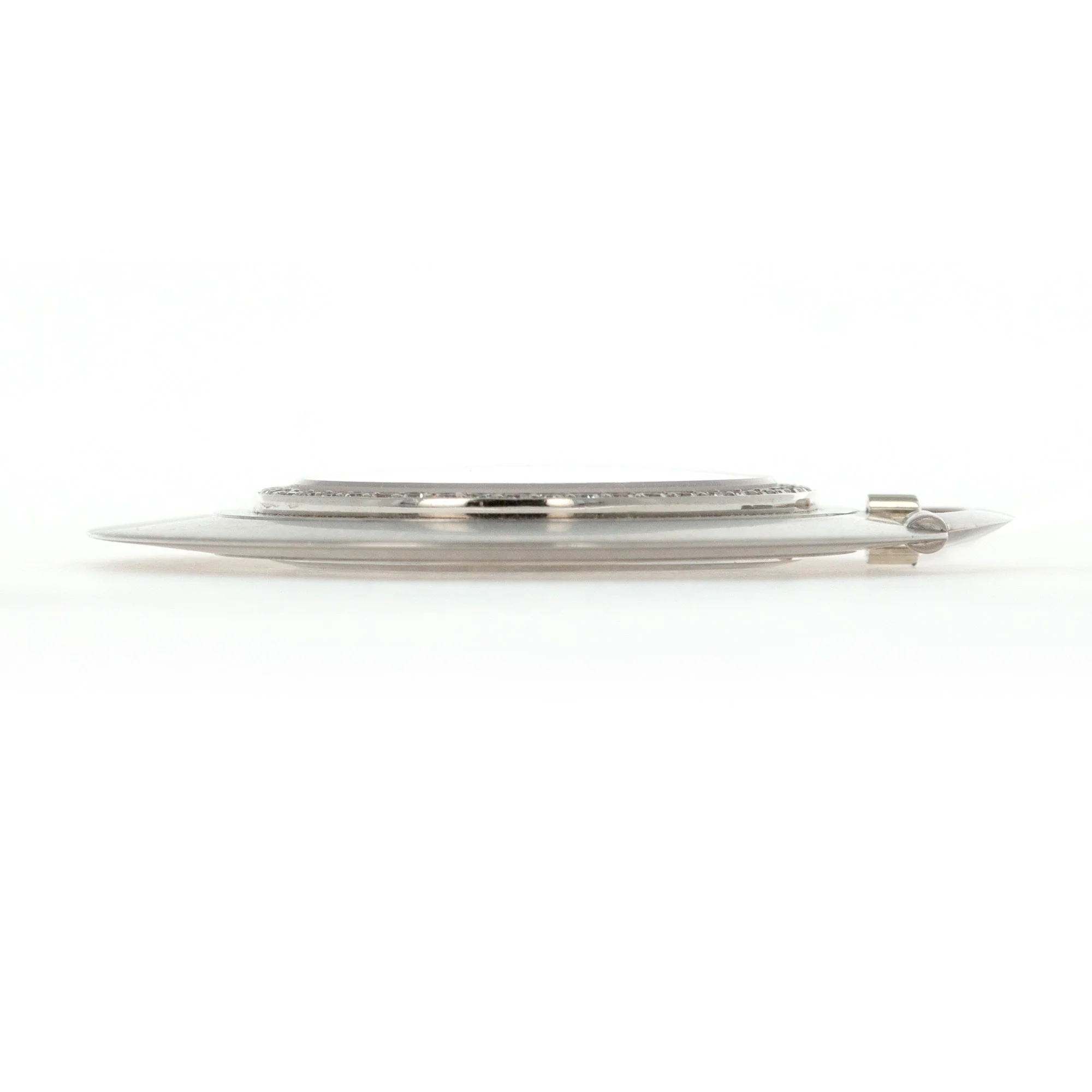Vacheron Constantin White Gold diamond bezel pocket watch - Image 3