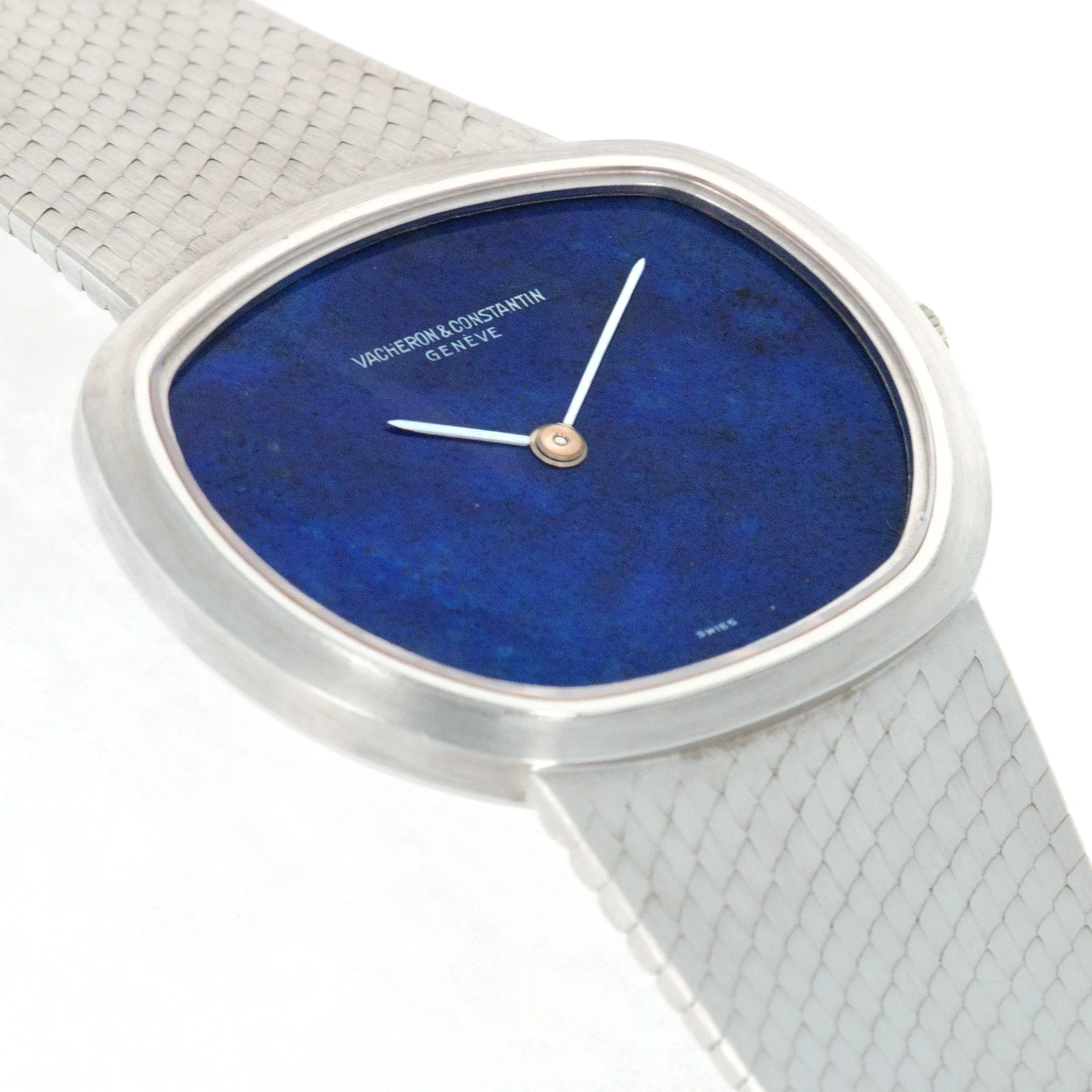 Vacheron Constantin White Gold Lapis Dial Watch, 1970s - Image 3