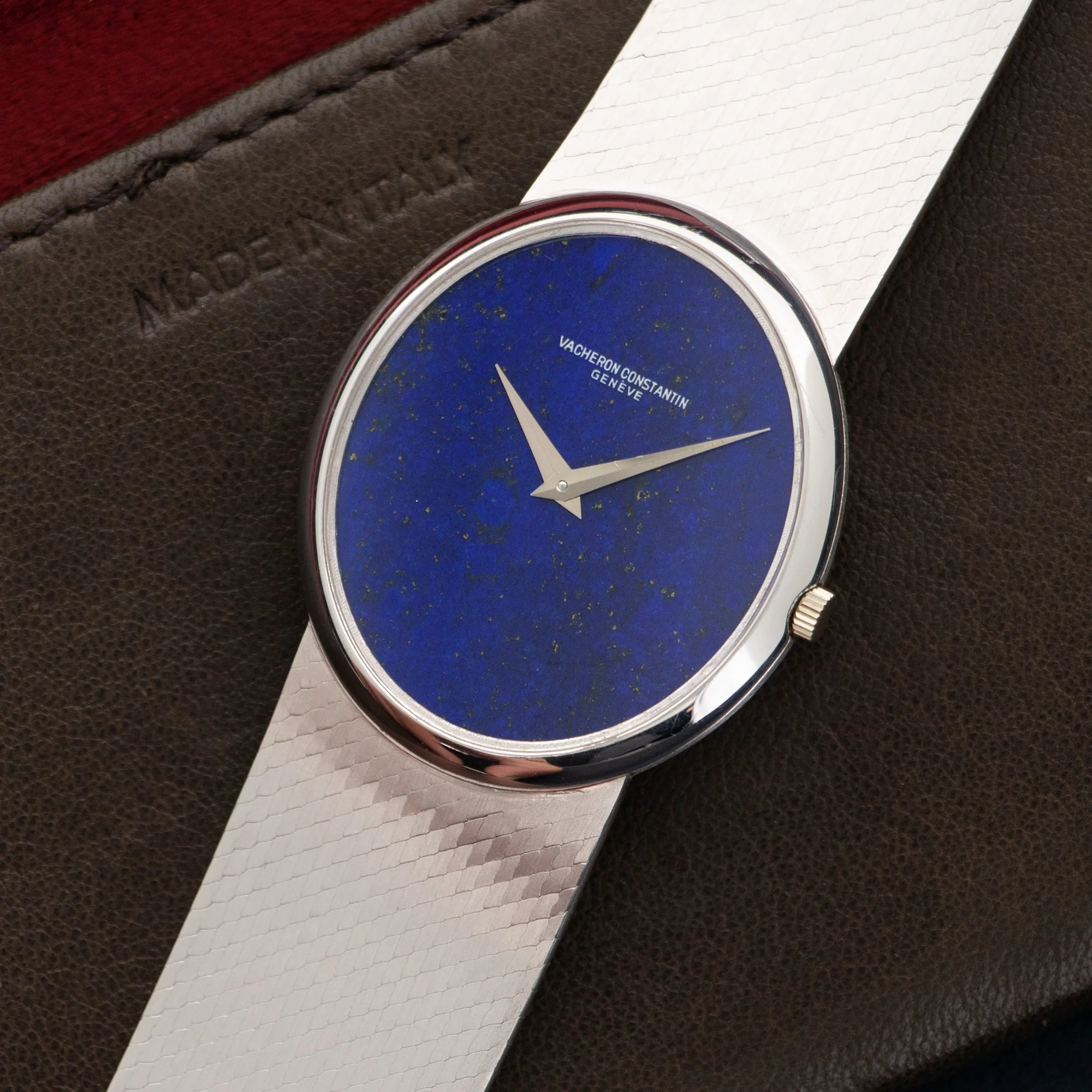 Vacheron Constantin White Gold Lapis Dial Watch - Image 2