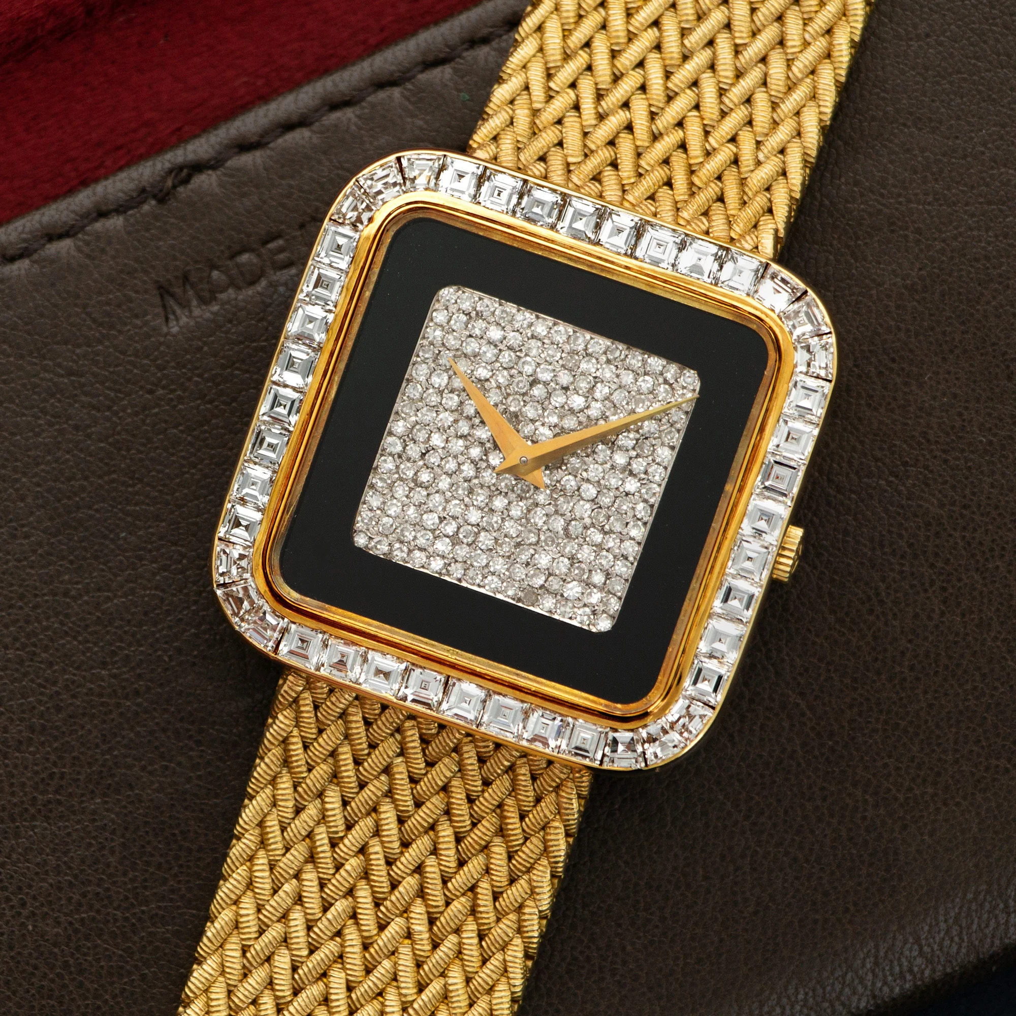 Vacheron Constantin Yellow Gold Baguette Diamond Watch - Image 2