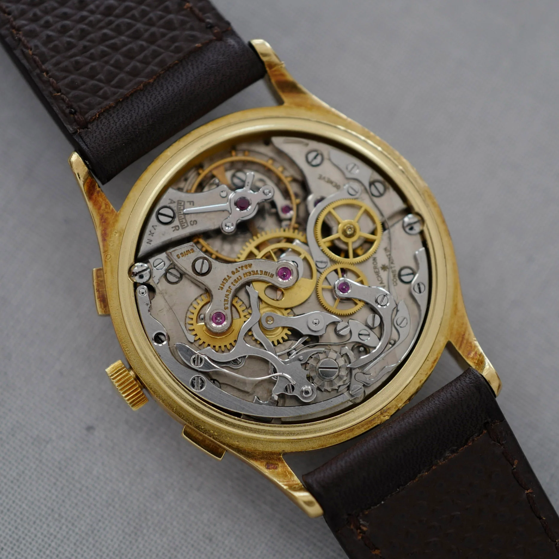 Vacheron Constantin Yellow Gold Chronograph Watch Ref. 4072 - Image 8
