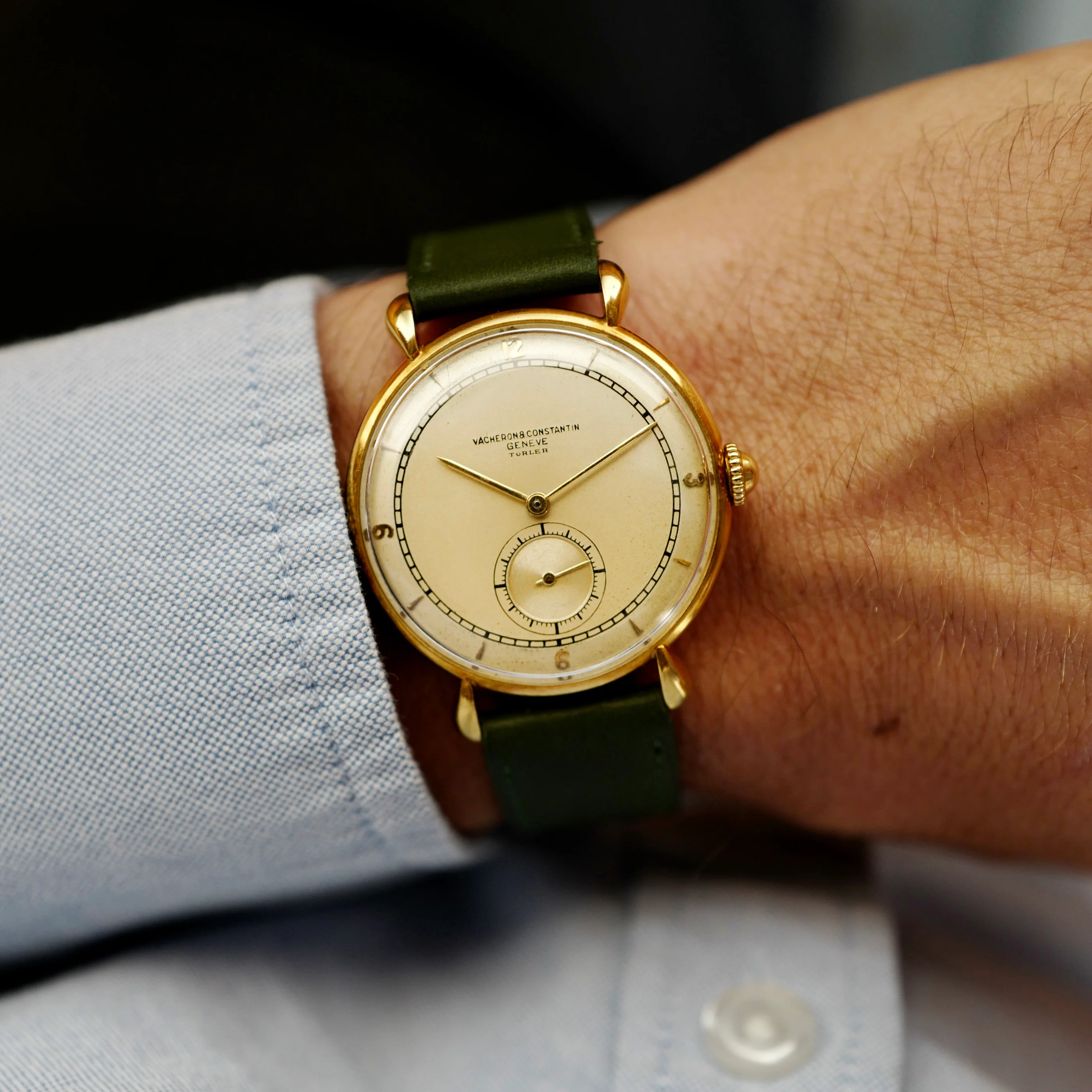 Vacheron Constantin Yellow Gold Mechanical Watch with Tear Drop Lugs - Image 4