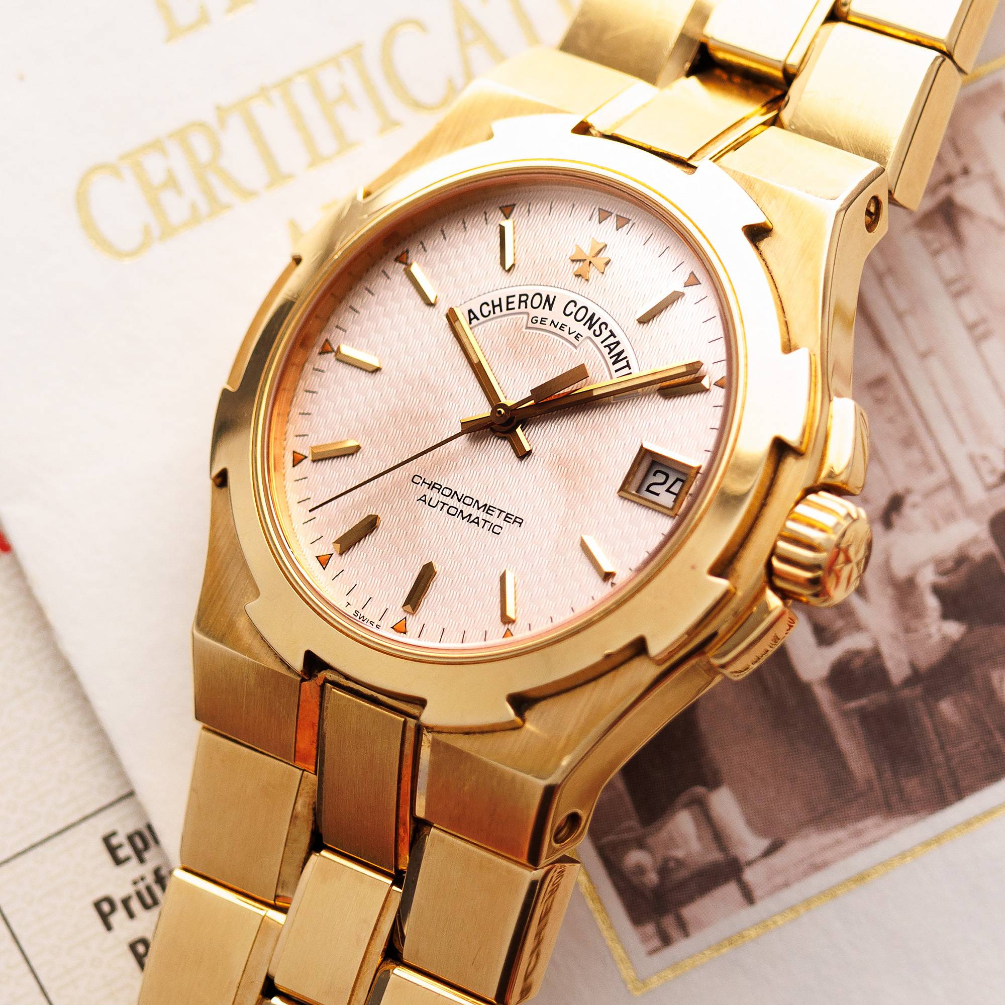 Vacheron Constantin Yellow Gold Overseas Ref. 42042 with Box and Papers - Image 2