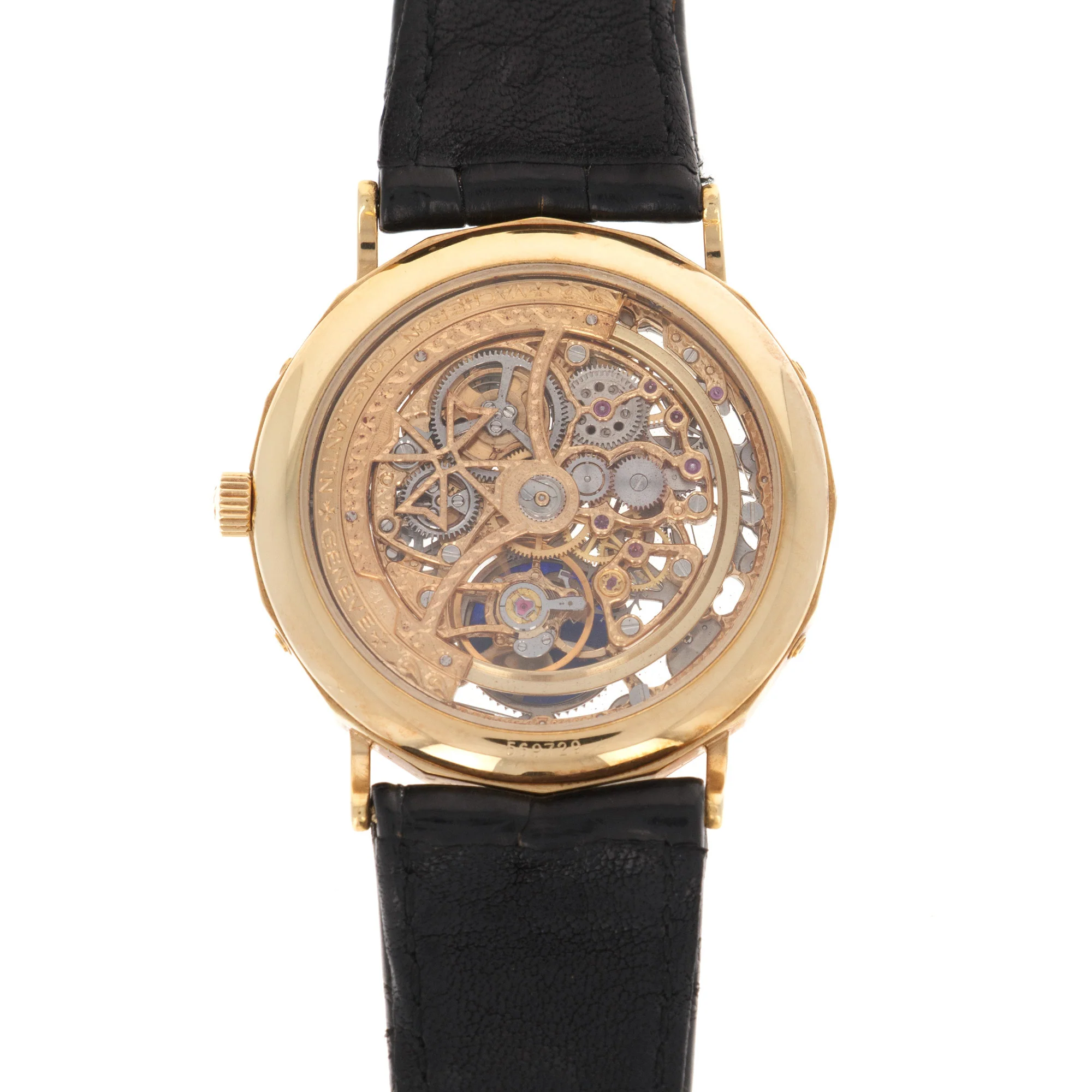 Vacheron Constantin Yellow Gold Perpetual Calendar Skeleton Watch - Image 4