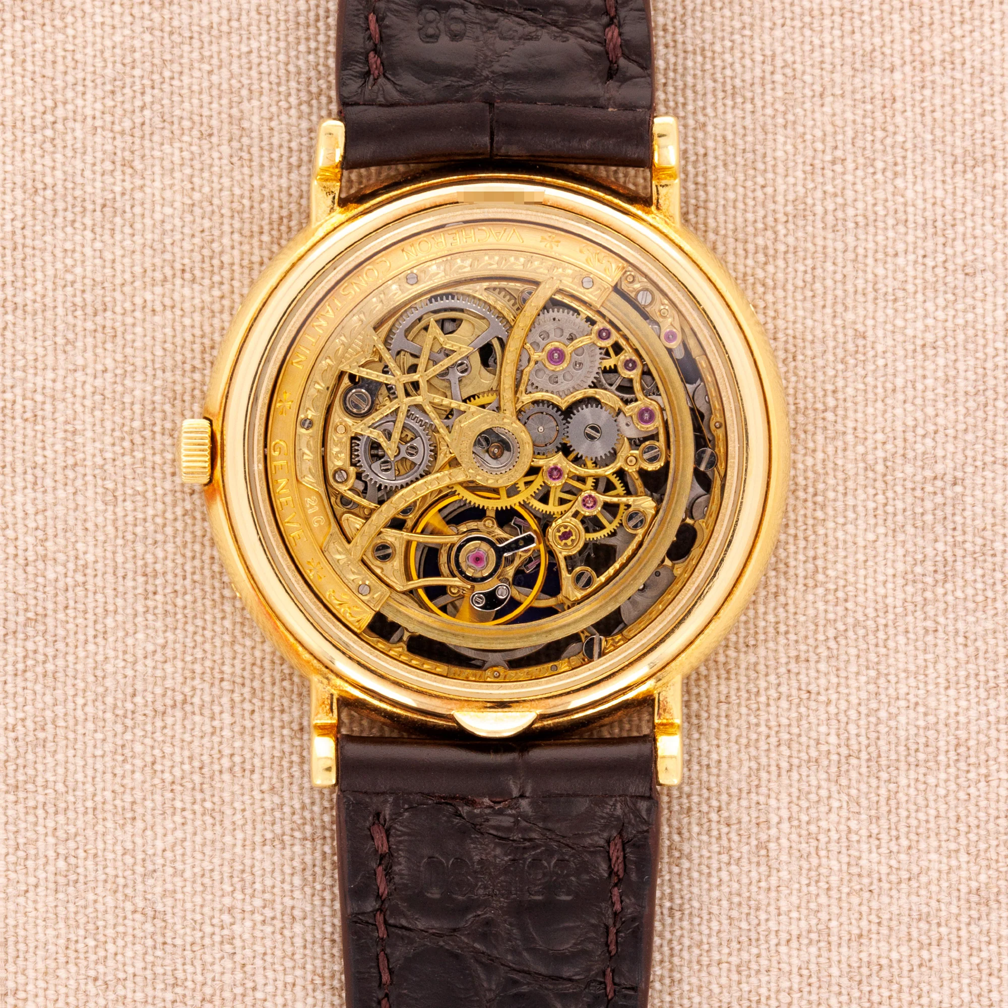 Vacheron Constantin Yellow Gold Perpetual Skeleton Ref. 43032 - Image 3