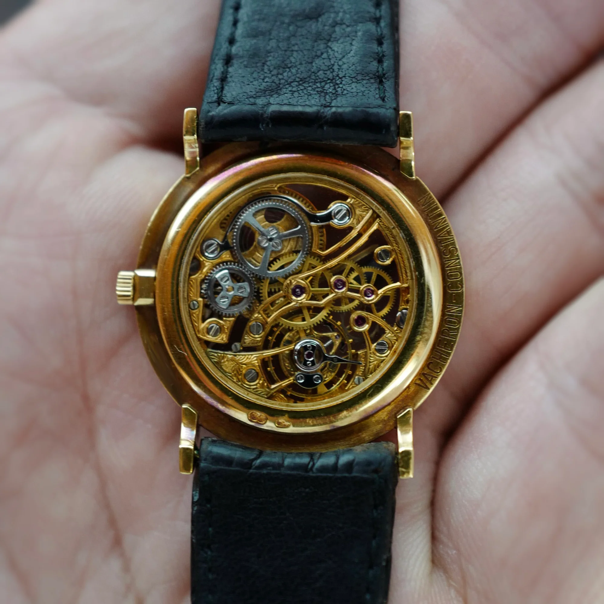 Vacheron Constantin Yellow Gold Skeleton Watch Ref. 33014 - Image 4