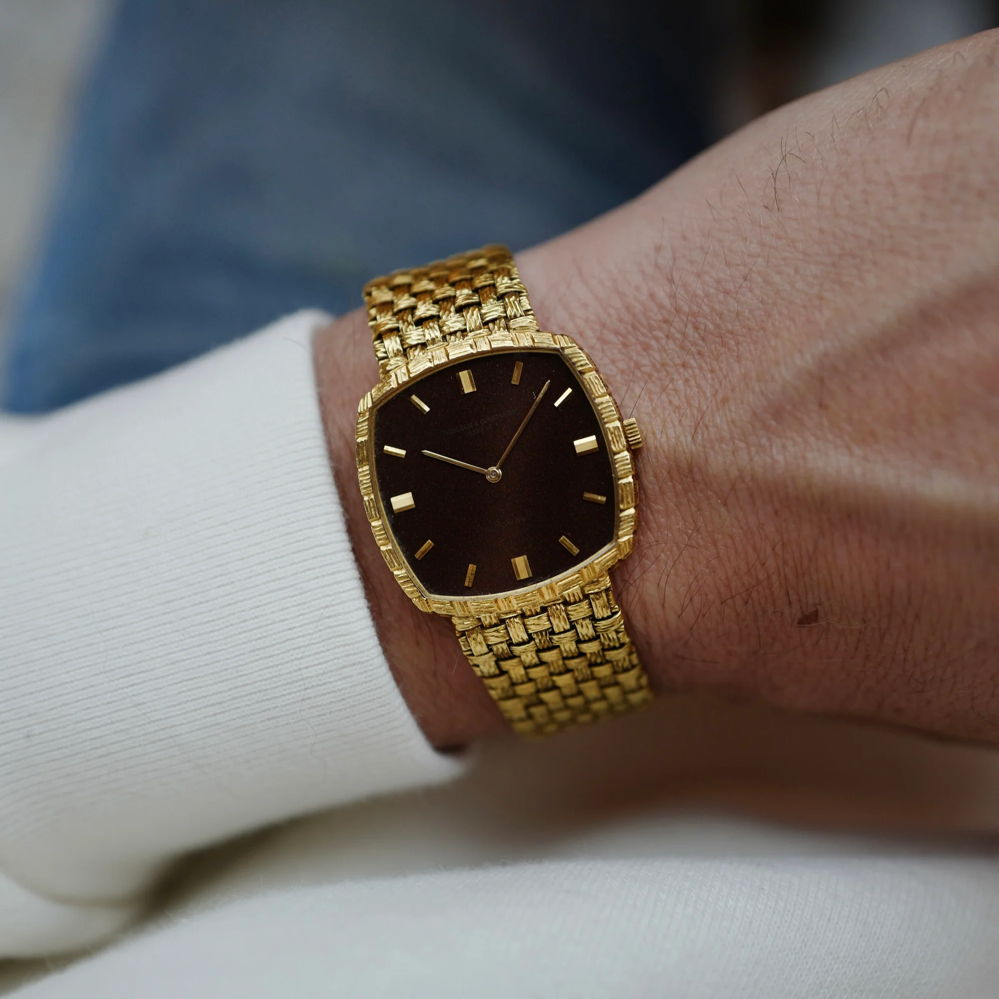 Vacheron Constantin Yellow Gold Woven Watch Ref. 7391 - Image 3