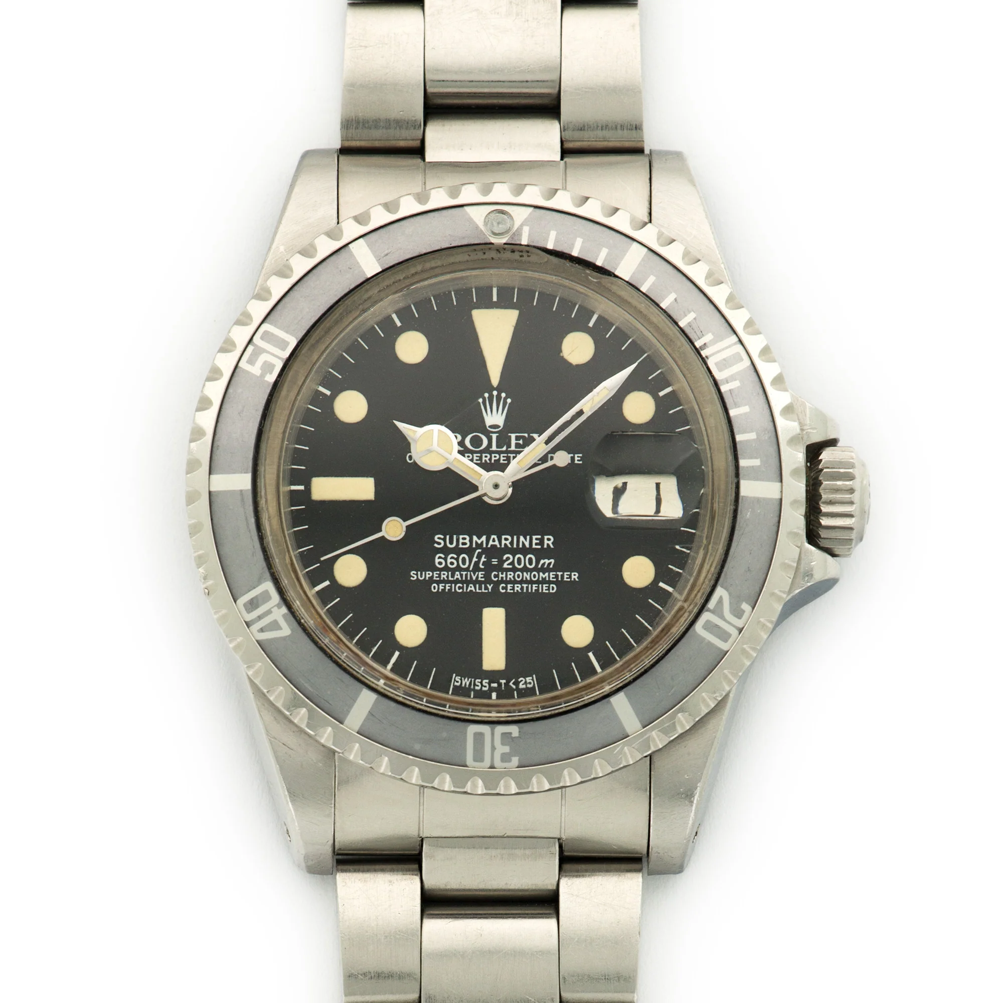 Vintage Rolex Submariner Watch Ref. 1680 with Box & Papers